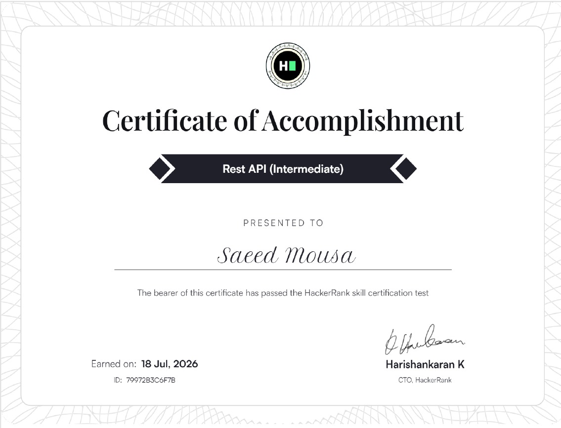 REST API (Intermediate) Certification
